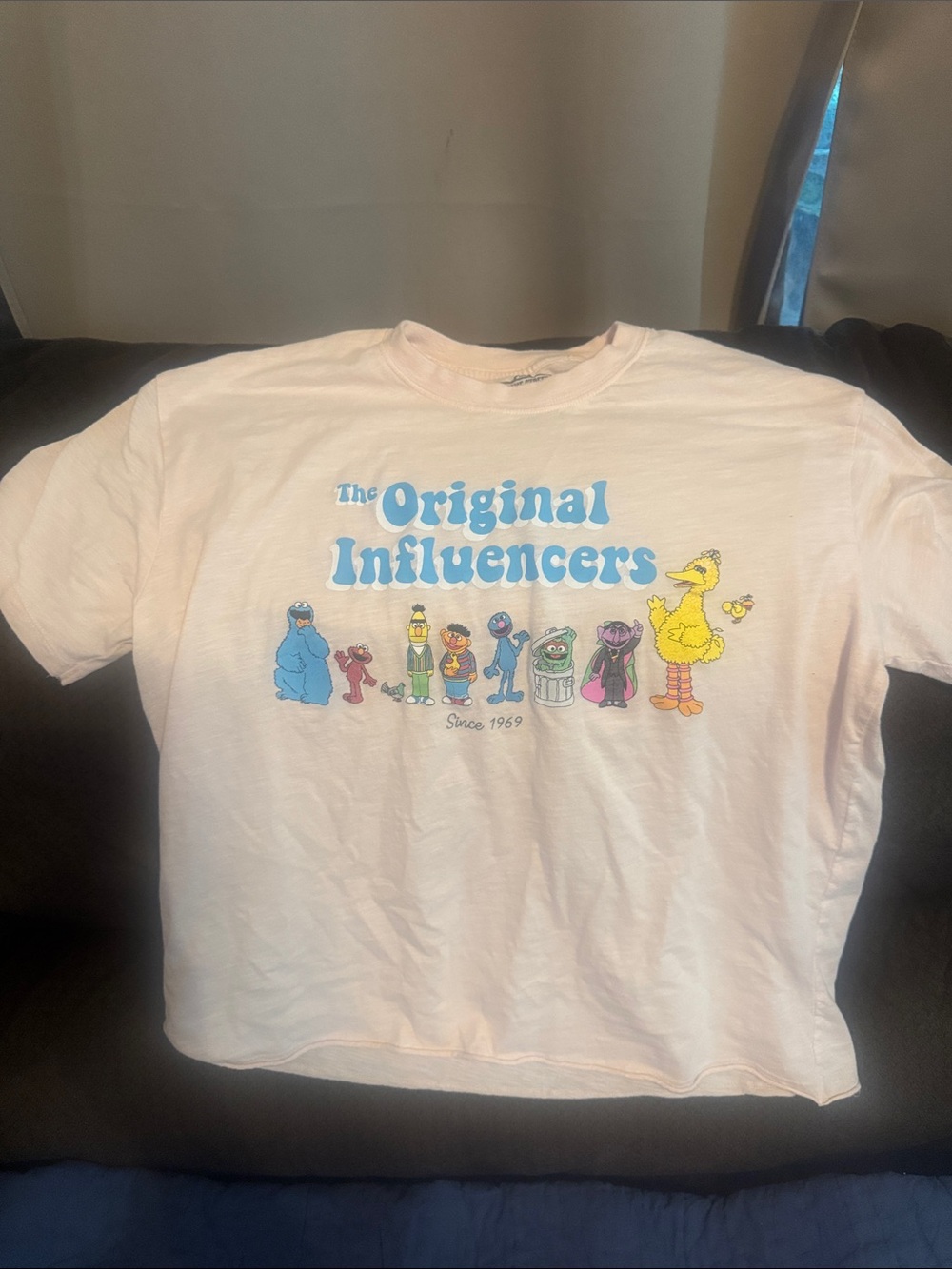 Sesame Street 'The Original Influencers' Tee - Light Pink & Blue